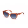 JUST CAVALLI Damen-Sonnenbrille JC836S-66W Havana Butterfly Acetat-Fassung Braune Gradienten-Gläser 56/18/140 mm
