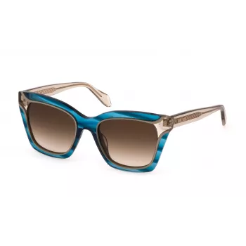 JUST CAVALLI Damen-Sonnenbrille SJC024V520931 Havanna Acetat-Gestell Braune Verlaufsgläser 52mm