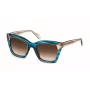 JUST CAVALLI Damen-Sonnenbrille SJC024V520931 Havanna Acetat-Gestell Braune Verlaufsgläser 52mm
