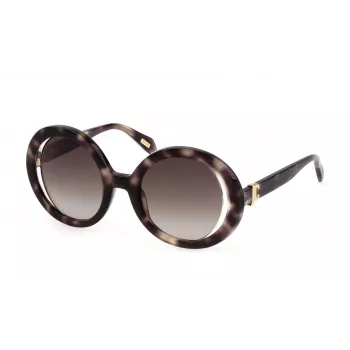 JUST CAVALLI Damen-Sonnenbrille SJC028-5107UX Havana Braun Verlauf 51mm