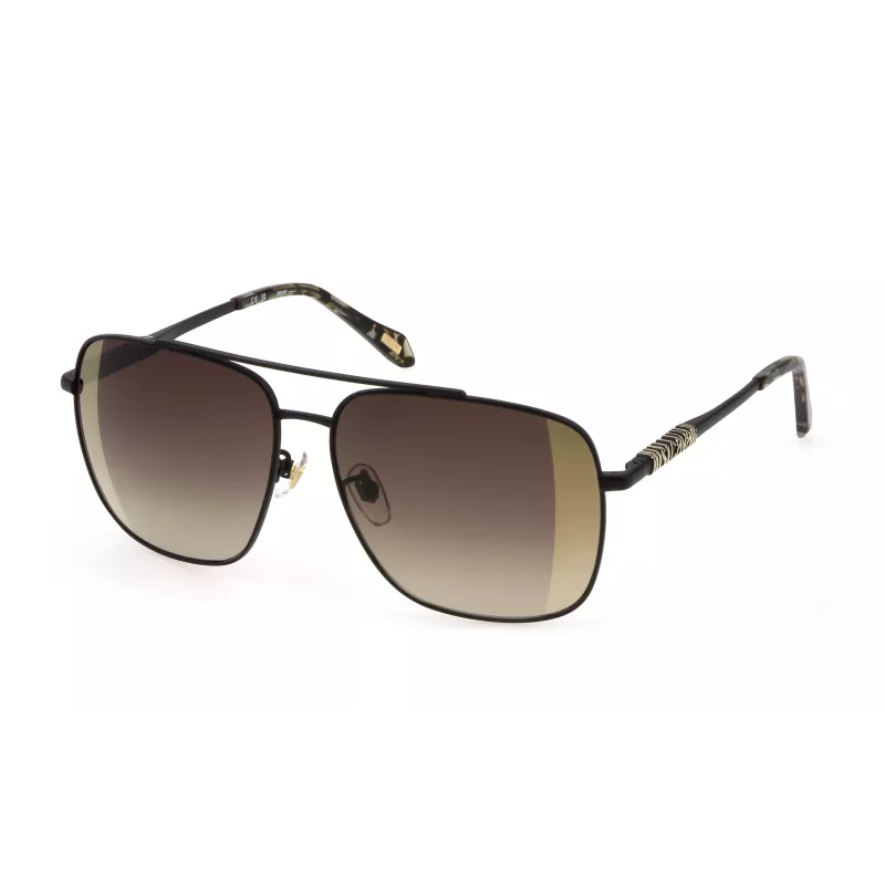 JUST CAVALLI Damen-Sonnenbrille SJC030-61305G - Shiny Black Rahmen, Grau Gradient Glas, 61mm