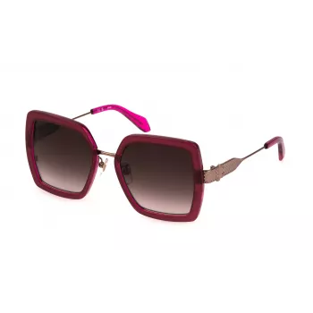 JUST CAVALLI Damen-Sonnenbrille SJC041-5309RV Havana Cat Eye 53mm