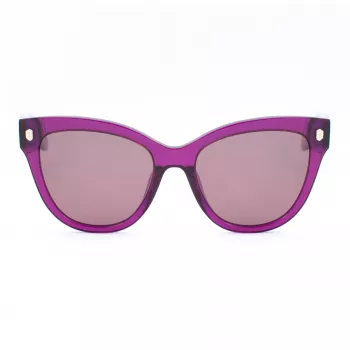 JUST CAVALLI Damen-Sonnenbrille SJC043-5509FE Butterfly Cat Eye Acetat Havana Braun Gradient UV400 55/18/140 mm