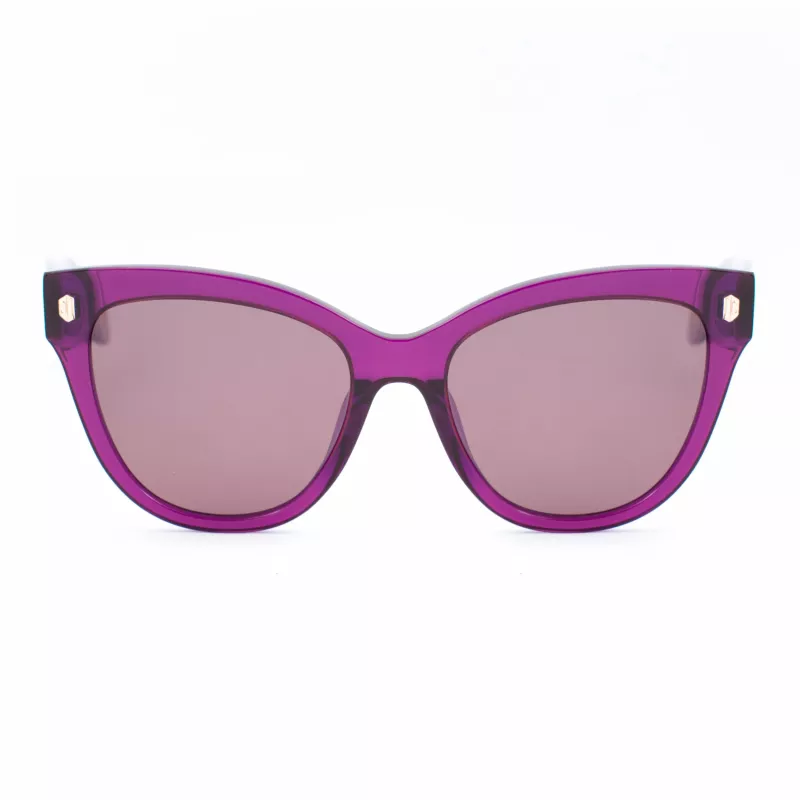JUST CAVALLI Damen-Sonnenbrille SJC043-5509FE Butterfly Cat Eye Acetat Havana Braun Gradient UV400 55/18/140 mm
