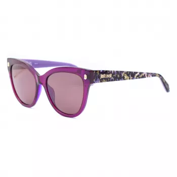 JUST CAVALLI Damen-Sonnenbrille SJC043-5509FE Butterfly Cat Eye Acetat Havana Braun Gradient UV400 55/18/140 mm