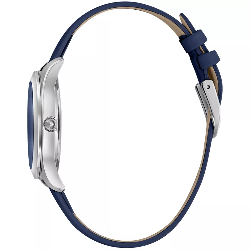JUST CAVALLI Damenuhr JC1L210L0115 32mm Silbernes Zifferblatt Weißes Lederarmband