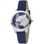 JUST CAVALLI Damenuhr JC1L210L0115 32mm Silbernes Zifferblatt Weißes Lederarmband