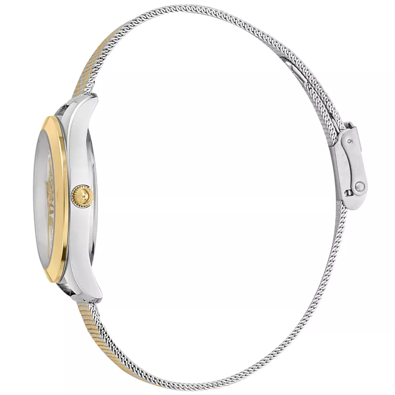 JUST CAVALLI Damenuhr JC1L210M0065 32mm Silber Edelstahl Milanese Mesh Armband