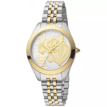 JUST CAVALLI Damenuhr JC1L210M0175 32mm Silber Edelstahl