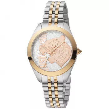 JUST CAVALLI Damenuhr JC1L210M0185 32mm Edelstahl Silber Milanese Mesh