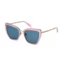 JUST CAVALLI Damen Sonnenbrille SJC092-5306SM Schwarz/Grau Butterfly Acetat 53mm