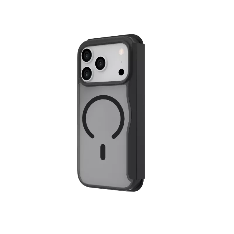JUST MUST CHAMPION II FLIP CASE MAGSAFE für iPhone 17 Pro, Schwarz