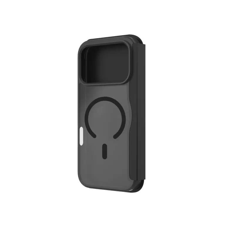JUST MUST CHAMPION II FLIP CASE MAGSAFE für iPhone 17 Pro, Schwarz