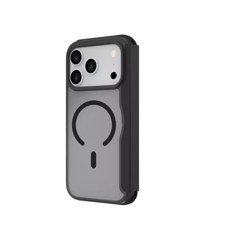 JUST MUST CHAMPION II FLIP CASE MAGSAFE für iPhone 17 Pro, Schwarz