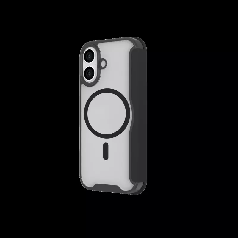 JUST MUST CHAMPION II MAGSAFE FLIP CASE für iPhone 17, Schwarz