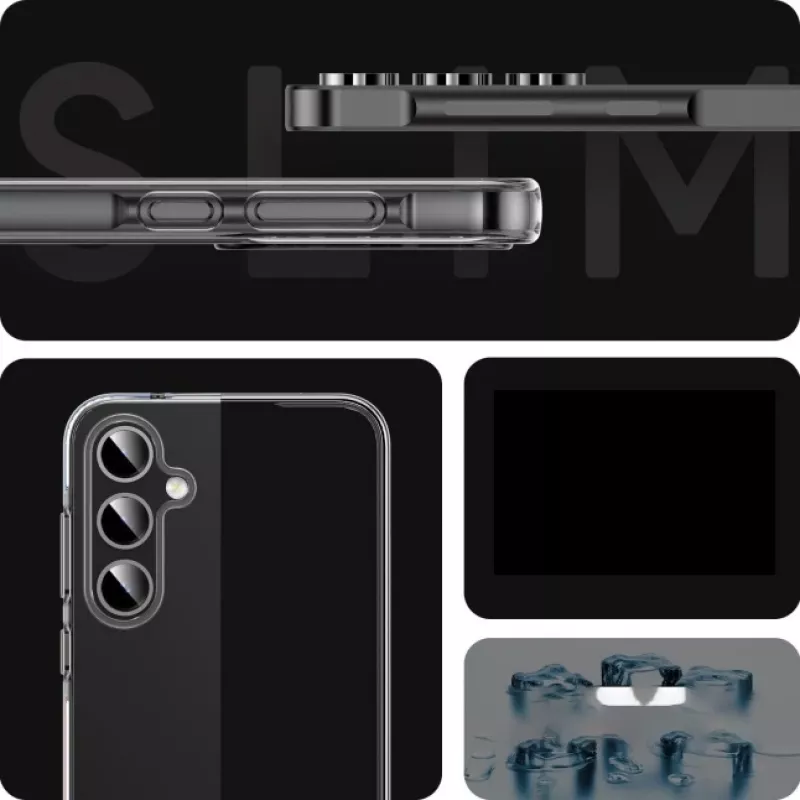 JUST MUST JM Antibakterielle TPU-Hülle für Samsung Galaxy A55 5G - Transparent