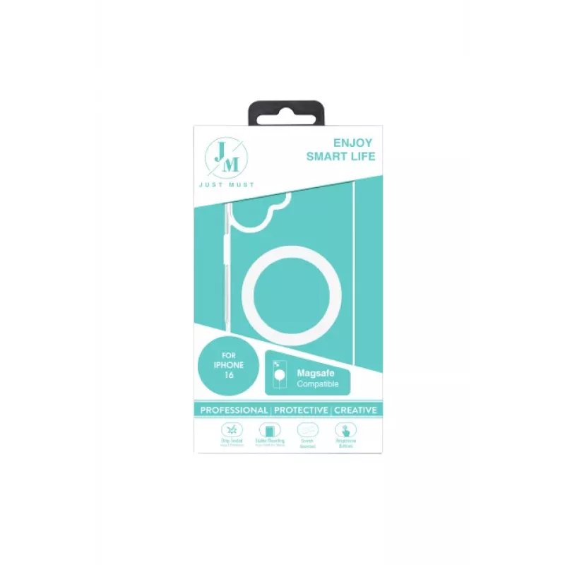 JUST MUST JM MAGSAFE CRYSTAL I für iPhone 16 Clear