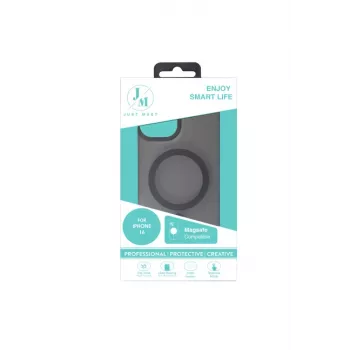 JUST MUST JM MAGSAFE SILK FROST I für iPhone 16 Schwarz