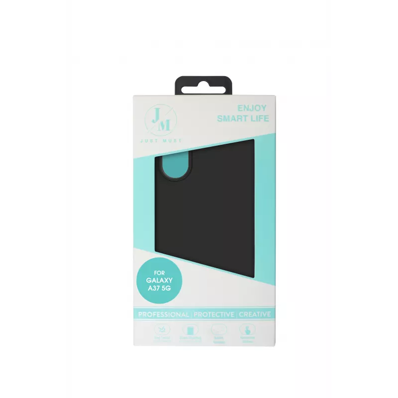JUST MUST JM Regular Defense Silicone Case für Galaxy A37, Schwarz