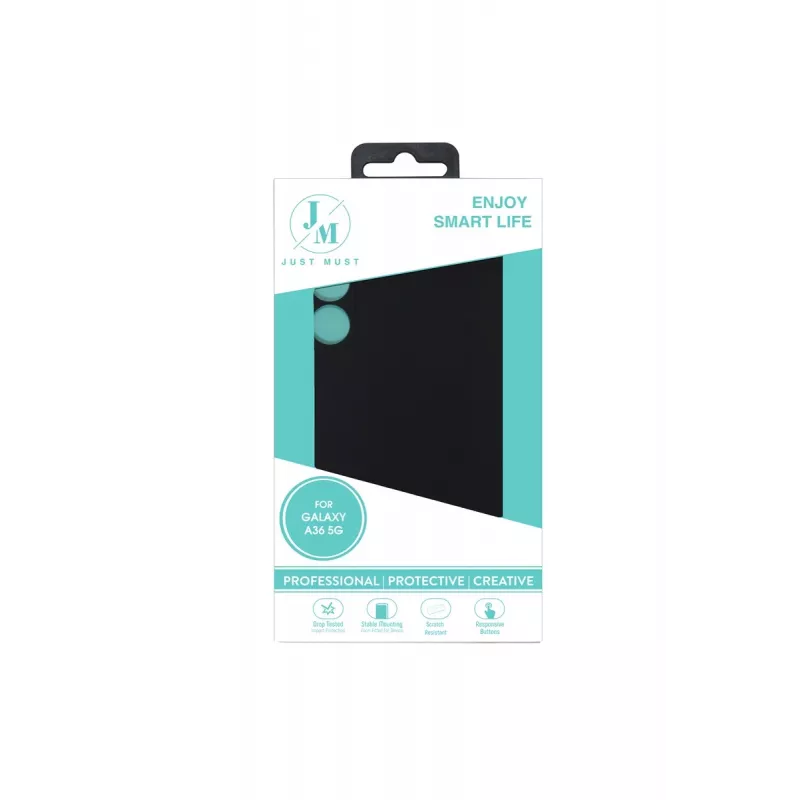 JUST MUST JM REGULAR DEFENSE SILICONE für Galaxy A36, Schwarz