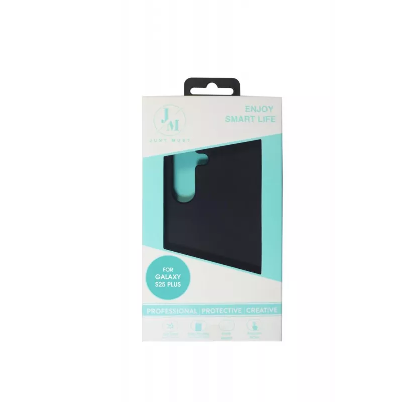 JUST MUST JM REGULAR DEFENSE SILICONE für Galaxy S25 Plus Schwarz