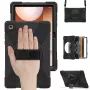 JUST MUST JM Rugged Case Grip für Samsung Galaxy Tab A11+ mit Tragegurt Schwarz