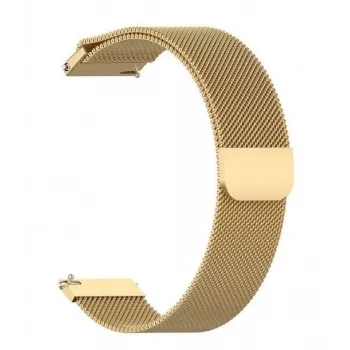 Just Must JM S9 Edelstahl Armband 22 mm Gold für Samsung Galaxy Watch 4/5/6