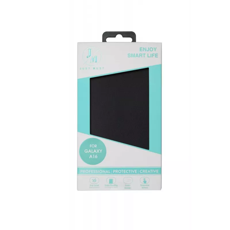 JUST MUST JM STAND FLIP CASE für Galaxy A16 Schwarz