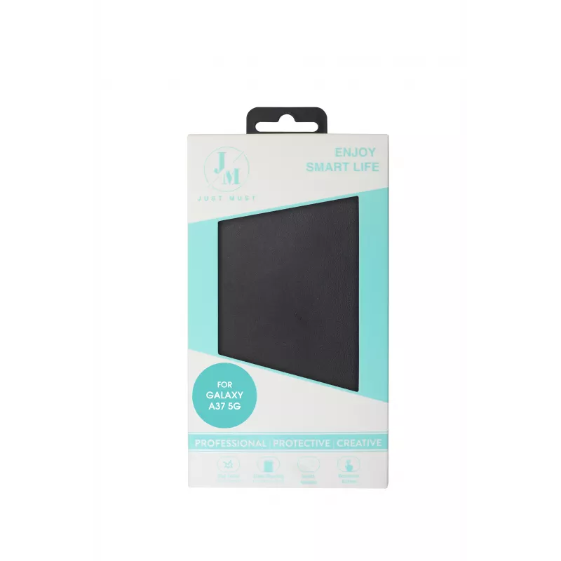 JUST MUST JM STAND FLIP CASE für Galaxy A37, Schwarz