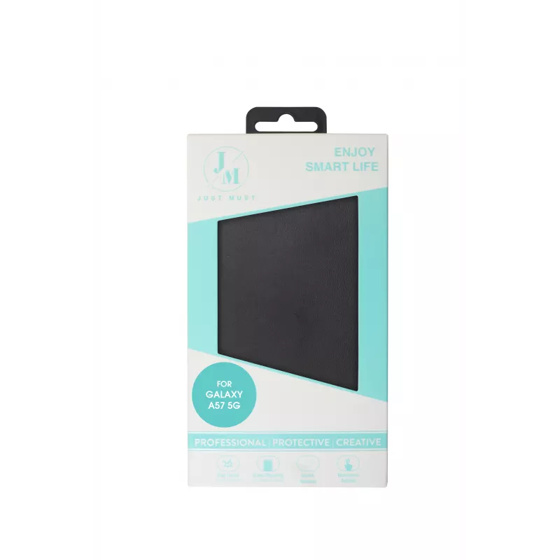 JUST MUST JM STAND FLIP CASE für Galaxy A57, Schwarz