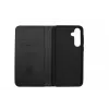 JUST MUST JM Stand Flip Case für Samsung Galaxy A35 5G, Schwarz – PU-Leder-Wallet mit Kartenfächern und Standfuß