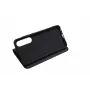 JUST MUST JM Stand Flip Case für Samsung Galaxy A35 5G, Schwarz – PU-Leder-Wallet mit Kartenfächern und Standfuß