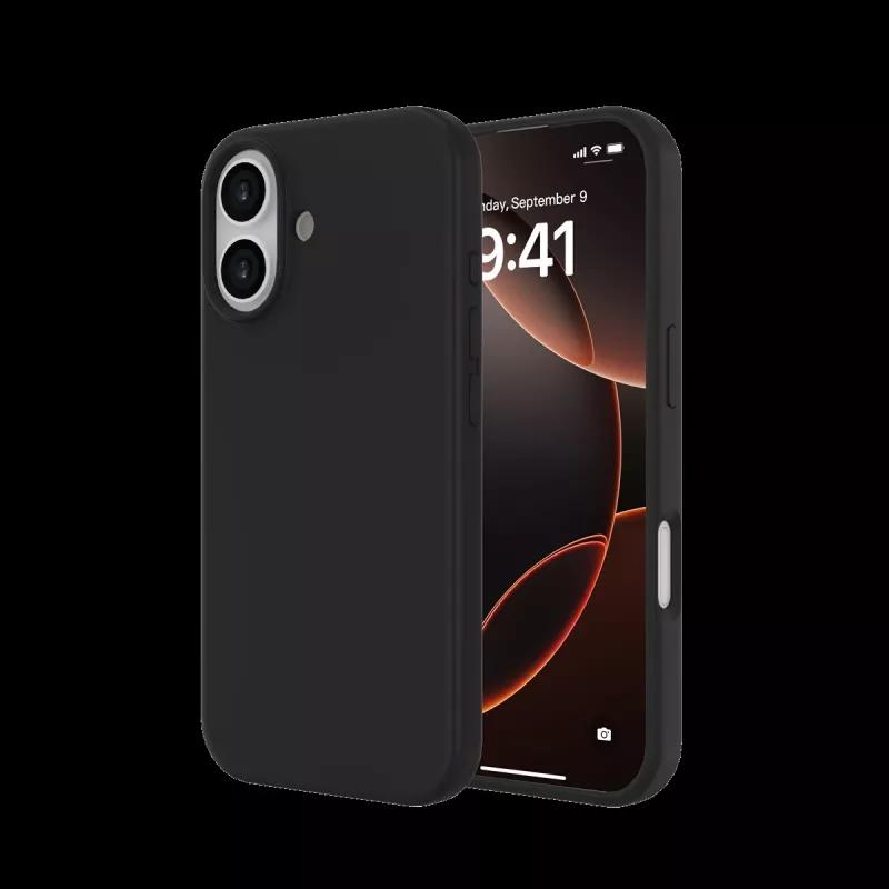 JUST MUST REGULAR DEFENSE SILICONE with MAGSAFE für iPhone 17 Schwarz