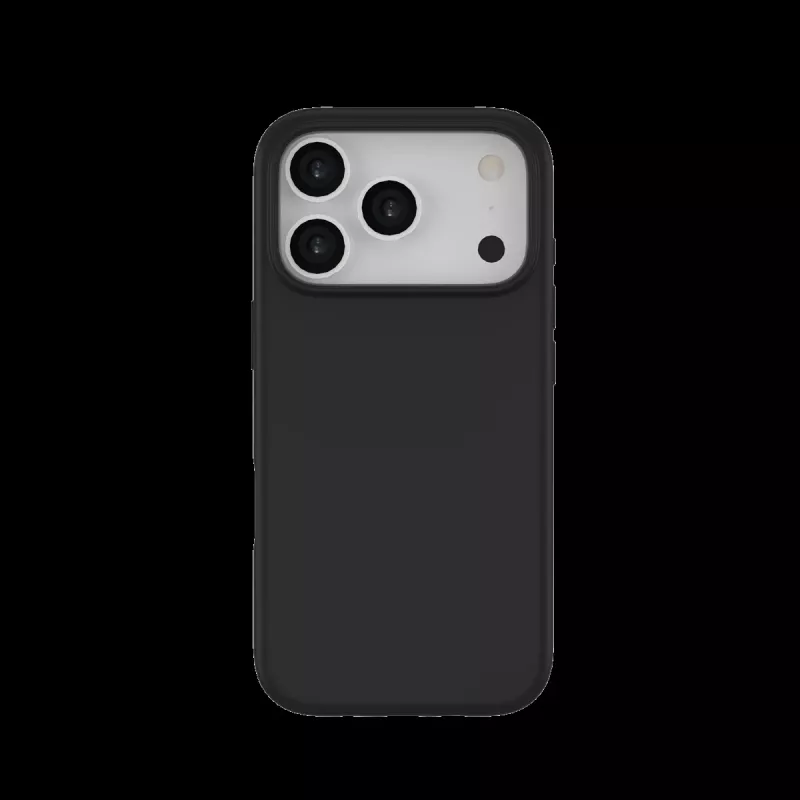 JUST MUST REGULAR DEFENSE SILICONE mit MAGSAFE für iPhone 17 Pro Schwarz