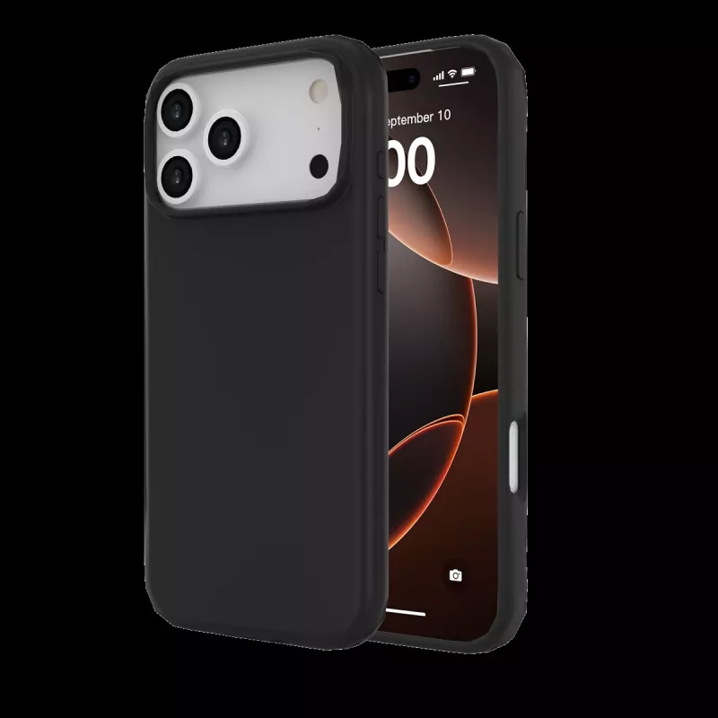JUST MUST REGULAR DEFENSE SILICONE with MAGSAFE für iPhone 17 Pro Max Schwarz