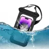 JUST MUST Wasserdichte Handyhülle Schwarz – IPX8 30m Tauchhülle für Smartphones