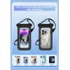 JUST MUST Wasserdichte Handyhülle Schwarz – IPX8 30m Tauchhülle für Smartphones