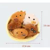 JUST PLAY Emotional Support Capybaras Plüschtier 7 Zoll Braun/Tan