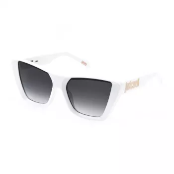 JUSTCAVALLI Damen SJC146 Cat-Eye-Sonnenbrille, Havana Braun Gradient, 58/17/140 mm SJC146-580847