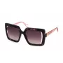 JUSTCAVALLI Damen-Sonnenbrille SJC027-5309SJ - Schwarzer, eckiger Rahmen mit grauen Gradientengläsern - 53 mm