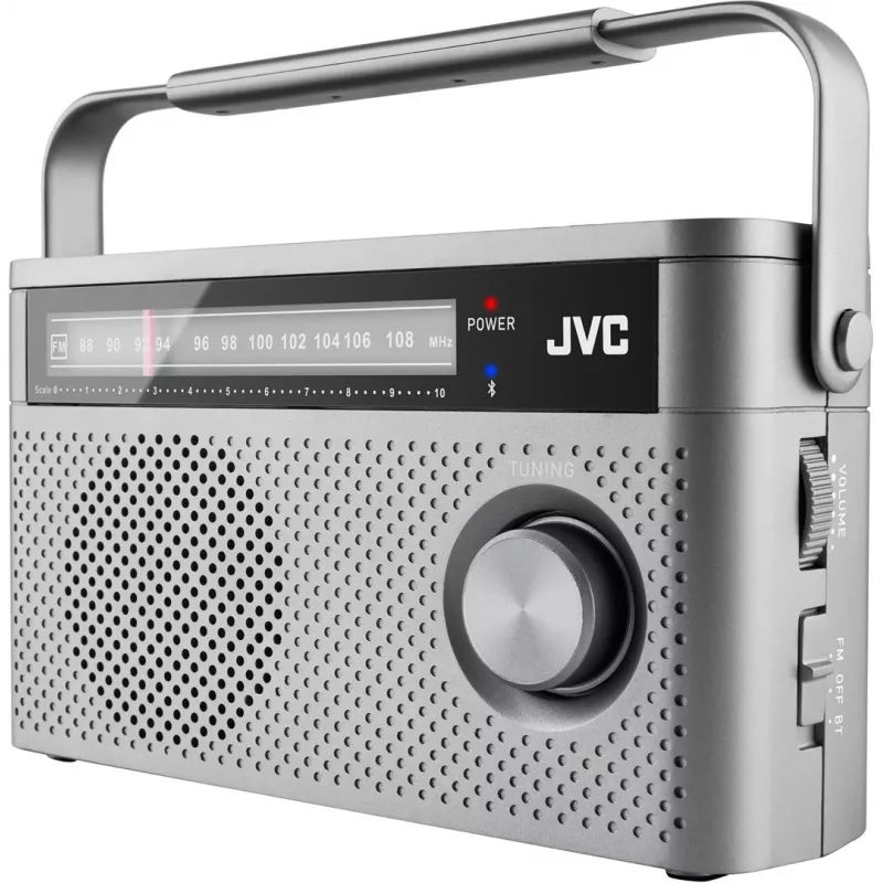 JVC RA-E315G Tragbares Radio Grau