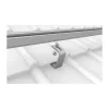 K2 Systems 1000001 Dachhaken für Ziegeldächer, Edelstahl, Grundplatte 150x60x5 mm, Arm 30x6 mm