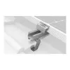K2 Systems 1000001 Dachhaken für Ziegeldächer, Edelstahl, Grundplatte 150x60x5 mm, Arm 30x6 mm