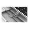 K2 Systems 1000001 Dachhaken für Ziegeldächer, Edelstahl, Grundplatte 150x60x5 mm, Arm 30x6 mm