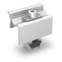 K2 Systems Universal End Clamp OneEnd Set 30-42 mm für Solarmodule, schwarz eloxiertes Aluminium, Klick-System