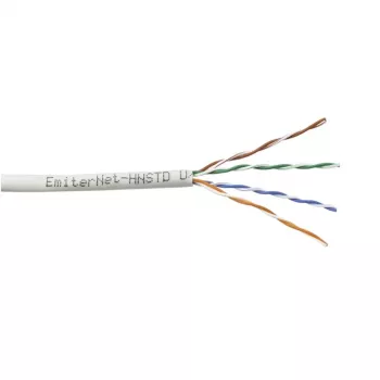 Kabel Emiter Net UTP (U/UTP) Cat.5e 350MHz Solid Core PVC Grau 305m