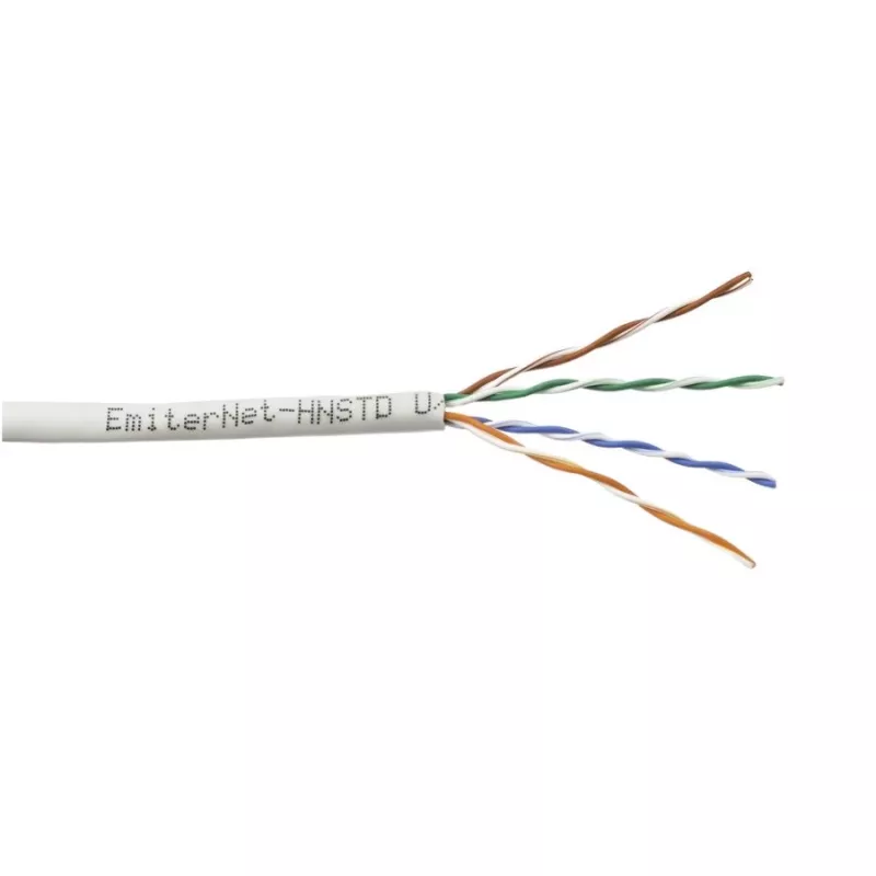 Kabel Emiter Net UTP (U/UTP) Cat.5e 350MHz Solid Core PVC Grau 305m