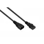 Kabelmeister 3m Schuko auf IEC C13 gewinkeltes Netzkabel, 1,0mm², Schwarz SK0130-S030