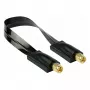 Kabelmeister Koaxiales HF-Fensterdurchführungskabel SMA-Stecker auf SMA-Stecker, 0,2 m, 50 Ohm, transparent