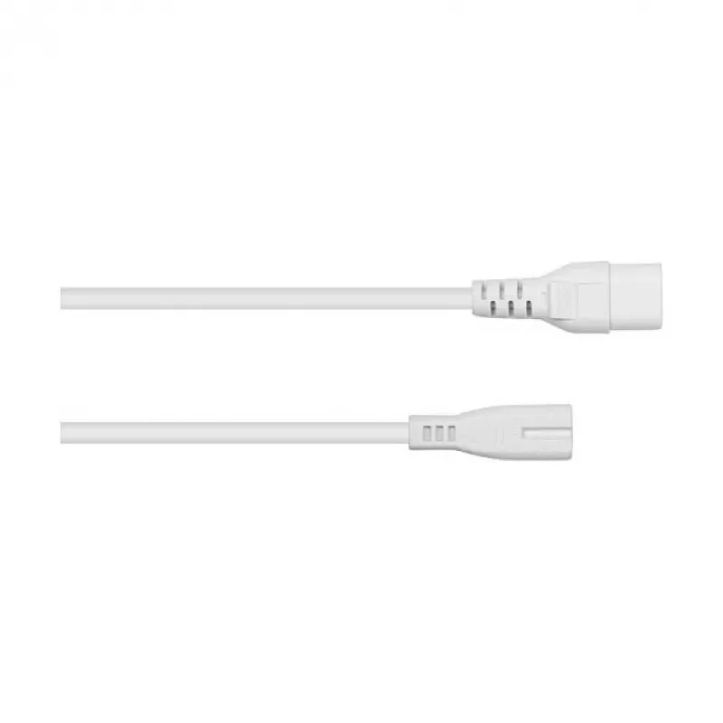Kabelmeister Euro-Verlängerungskabel C8-Buchse auf C7-Stecker 0,2 m Schwarz